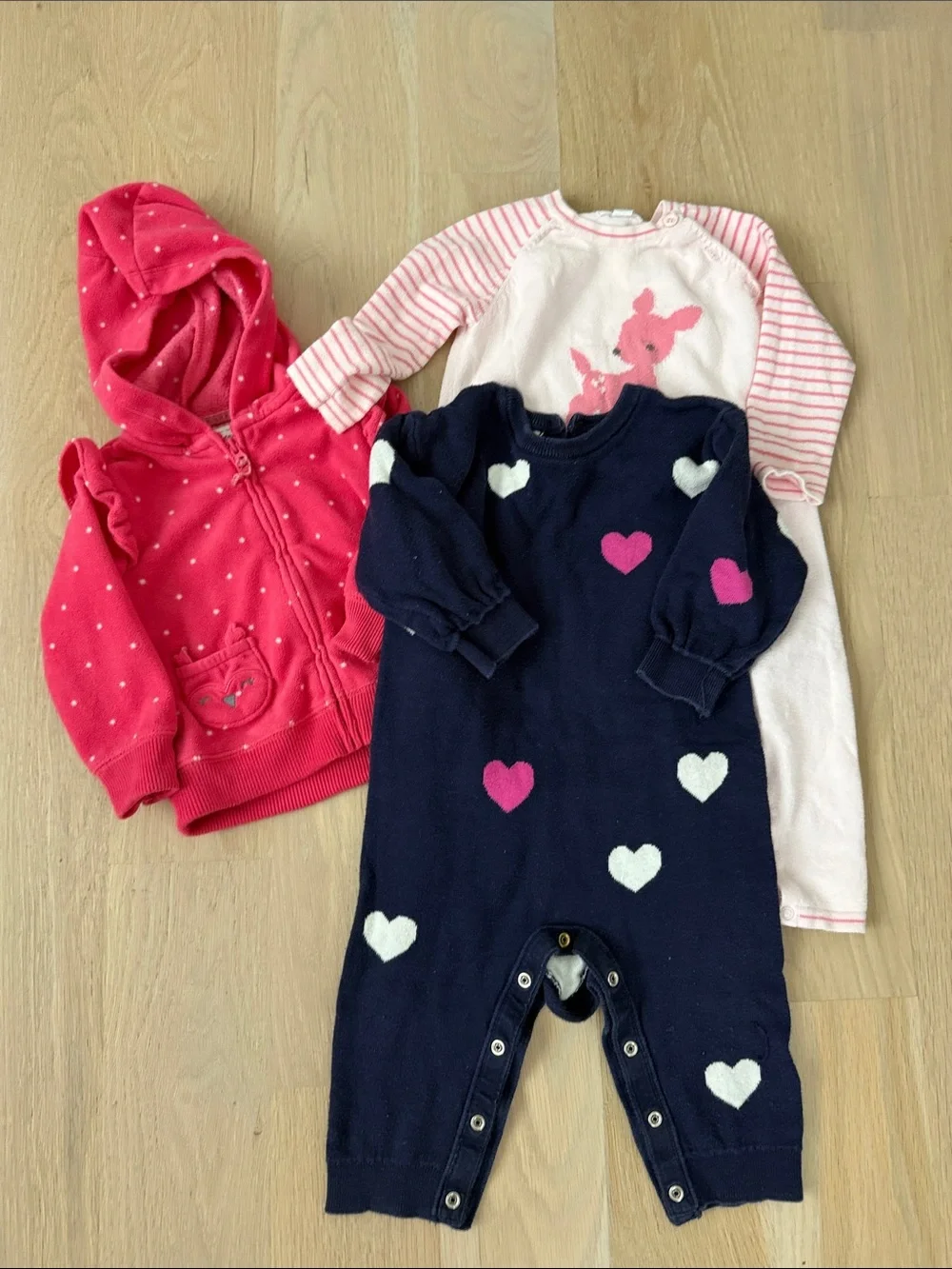 GAP One-Piece Footie, lightweight jacket and onesie